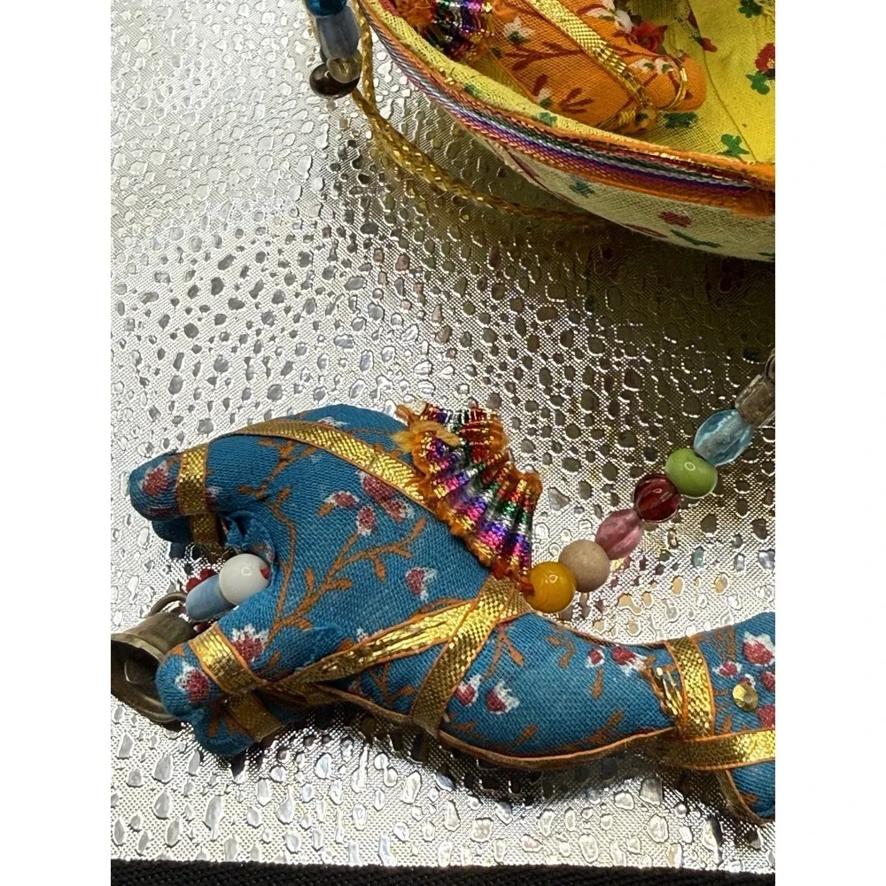 Indian Camel Umbrella Mobile Wall Hanging Puppets Boho Home Decor